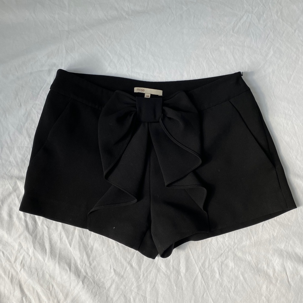 MAJE shorts w/ bow-detailing